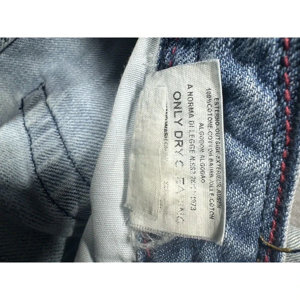 DOLCE AND GABBANA Jeans Designer Floral Embroidered Y2K Distressed Measure 26x30 - Picture 4 of 14